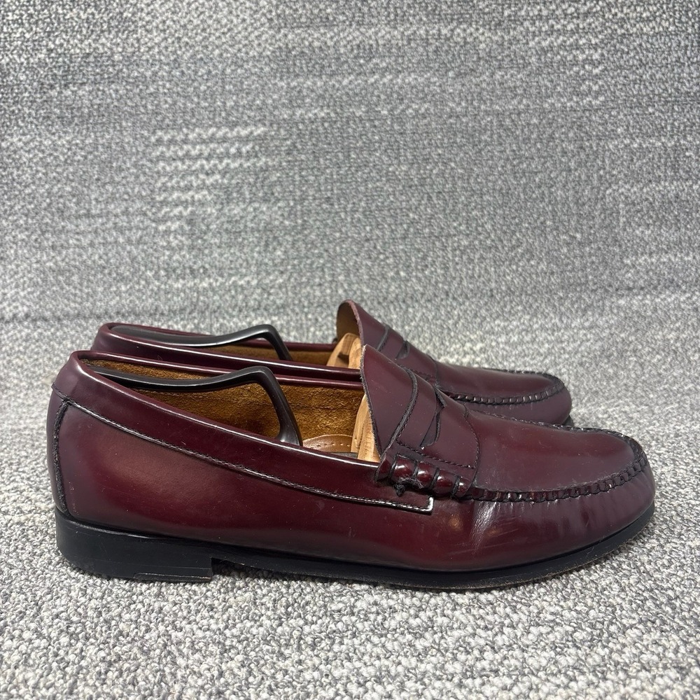 G.H. Bass Weejuns Penny Loafers Burgundy Cordovan Leather Mens 9.5 EE USA